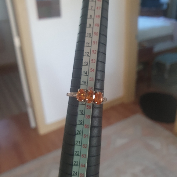 Sterling silver Spessartote Garnet Ring - Picture 2 of 4